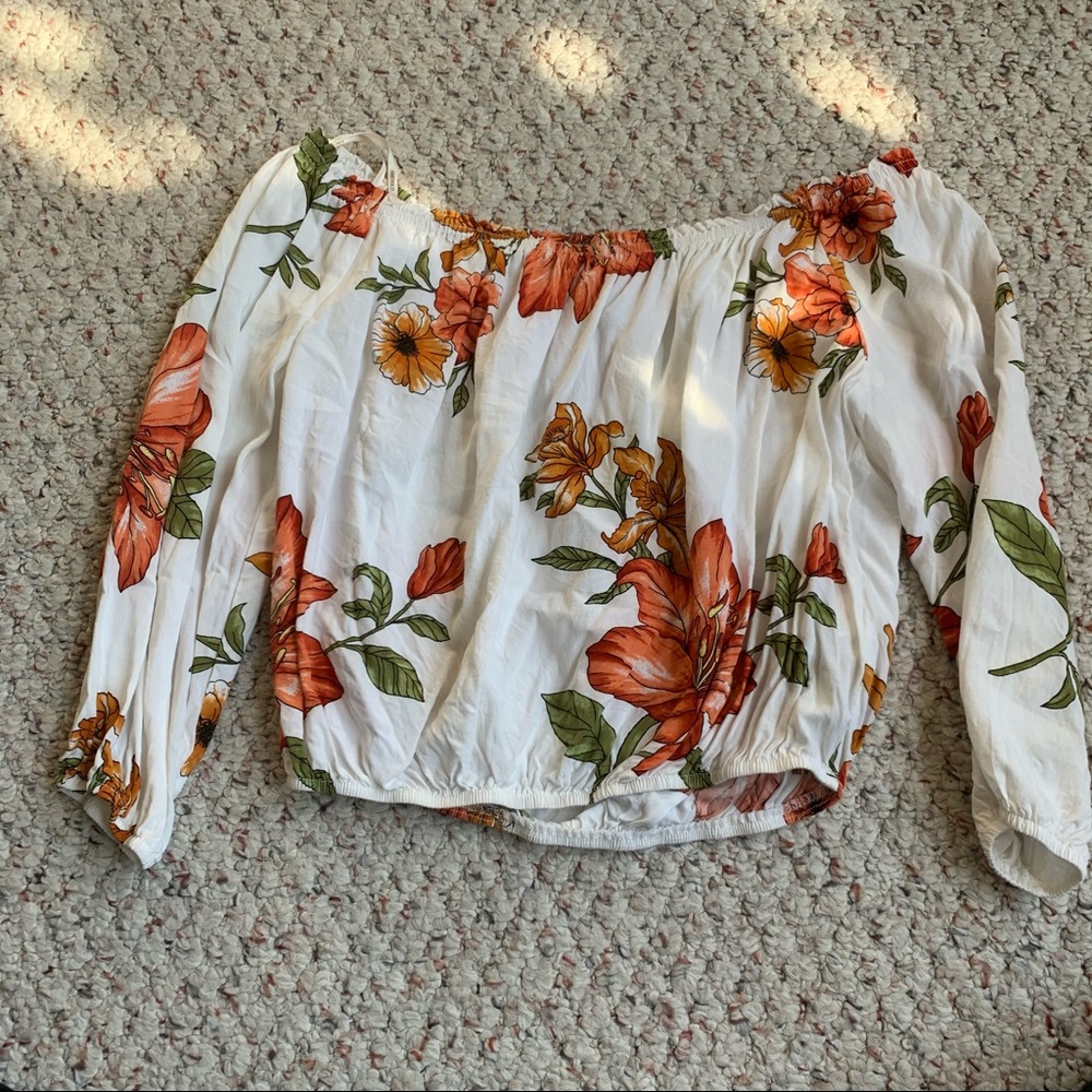 Forever 21 off the shoulder crop top